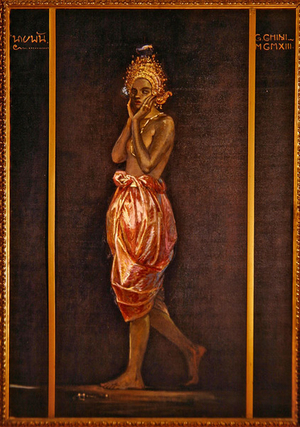 Mesu, the actress, 1913 (oil on canvas)