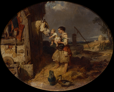 The Farm Friends, 19th century (oil on canvas)