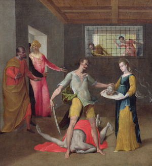The Beheading of St. John the Baptist (oil on canvas)