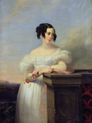 Portrait of Madame Vaussard (oil on canvas)