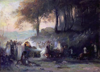 A Pagan Procession, 1896 (oil on canvas)