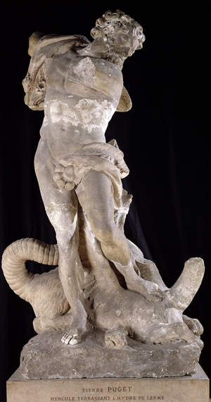 Hercules Fighting the Lernaean Hydra (stone)