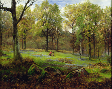 In the Woods (oil on canvas)