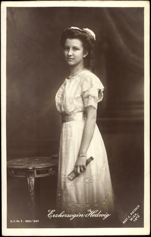 Ak Archduchess Hedwig of Austria, BKWI 888 207 (b/w photo)