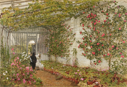 The Conservatory, 1874 (w/c and bodycolour)