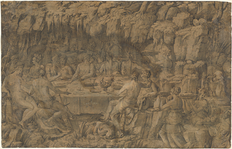 The Banquet of Acheloüs, c.1545 (pen and ink drawing)