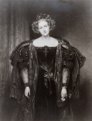 Henriette Sontag  as Donna Anna in Wolfgang Amadeus Mozart 's opera Don Giovanni