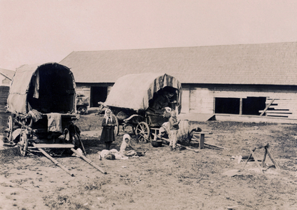 I. WK - Return migrant camp near Pskov 1918 (photo)
