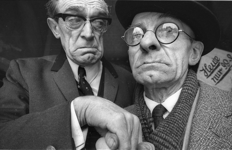 Georg Blädel, called Schorsch Blädel 1906 1990 , folk singer and actor in Munich, left Peps Mühlbauer, …, 1969 (photo)