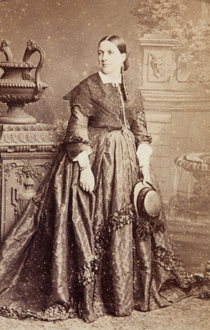 Portrait of Constance Nantier-Didiée, 1860s (b/w photo)