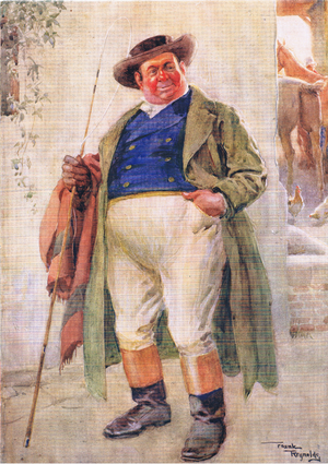 Mr Weller senior (Pickwick Papers) (colour litho)