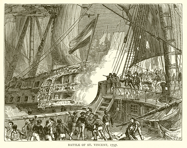 Battle of St. Vincent, 1797 (engraving)