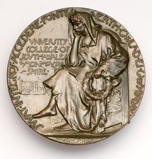 Hughes Medal for Anatomy, Reverse, 1901 (bronze)