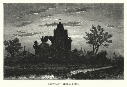 Crowland Abbey, Fens (engraving)