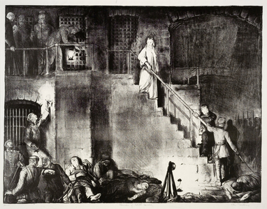 Edith Cavell (The Murder of Edith Cavell), from The War Series, 1918 (litho)