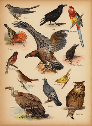 Page from The Little Folks’ Picture Natural History, c 1900 (chromolitho)