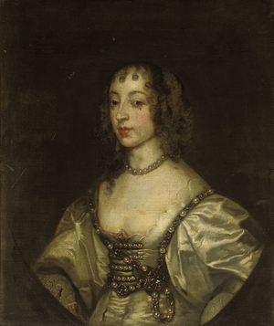 Portrait of Queen Henrietta Maria (oil on canvas)