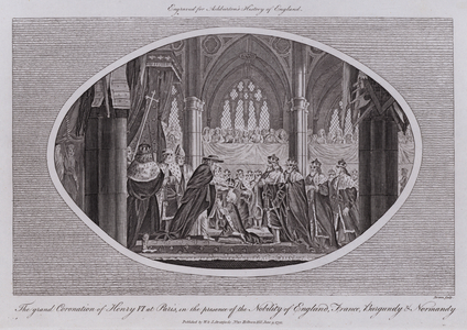 The grand Coronation of Henry VI at Paris, in the presence of the Nobility of England, France, Burgundy and Normandy (engraving)