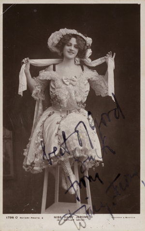 Daisy Jerome, English stage actress (b/w photo)