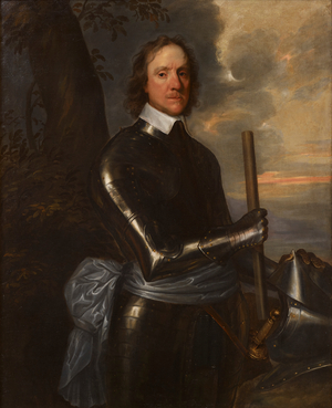 Portrait of Oliver Cromwell (oil on canvas)