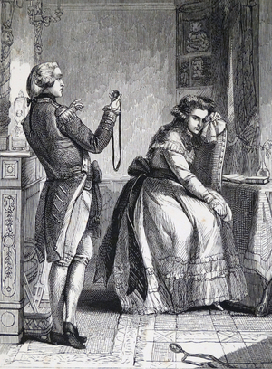 A woman in despair