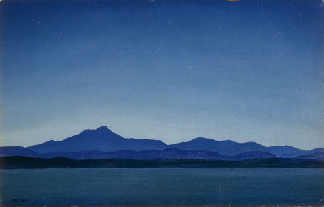 Blue Dusk, (oil on canvas)