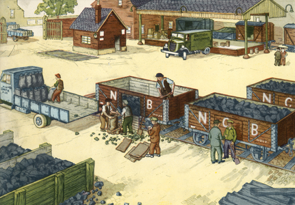 Coalmen (colour litho)