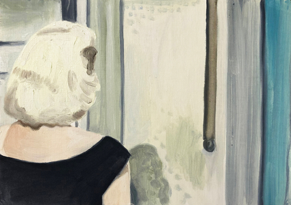 03.05.20 He seemed supportive, 2020 (oil on paper)