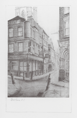 London Lanes: Bow Lane (litho)