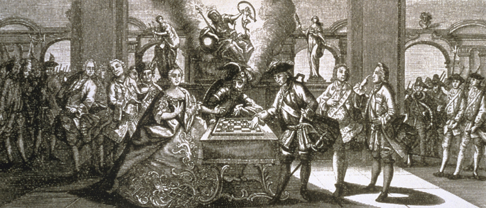 Allegory of the beginning of the Seven Years War. 1756-1763.