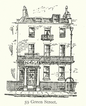 London houses: 59 Green Street (engraving)