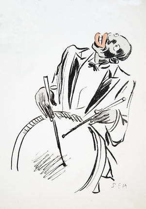 A Drummer, from 'White Bottoms', pub. 1927 (colour block print)