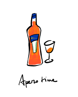 Aperol Spritz, 2022, (digital painting)