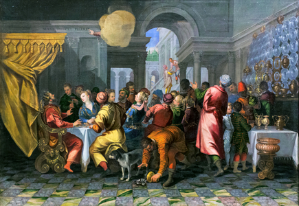Belshazzar's feast, c.1585, Francesco Ricchino, oil on canvas