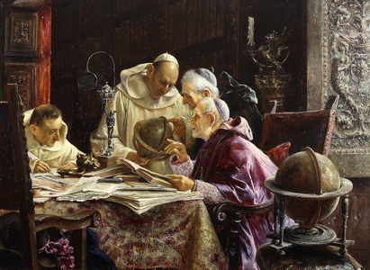 The Geographers, 1902 (oil on panel)