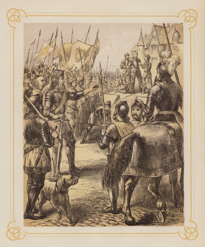 Illustration for John Bunyan's Holy War (litho)