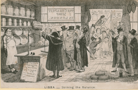 Libra - Striking The Balance (engraving)