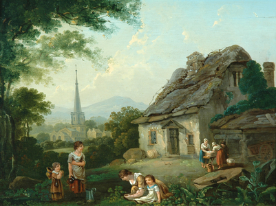 Old Cottage, Masham, 1816 (oil on canvas)