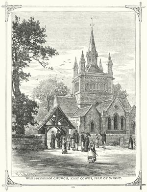 Whippingham Church, East Cowes, Isle of Wight (engraving)