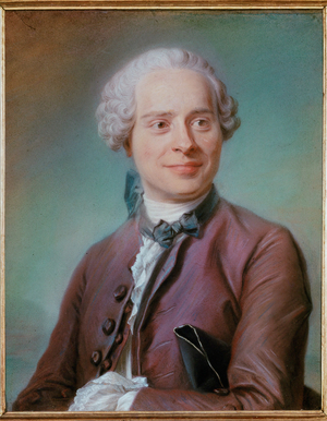 Jean d' Alembert (pastel on paper mounted on canvas)