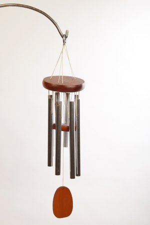 set of aluminium metal wind chimes (photo)
