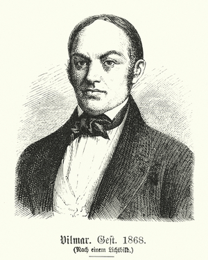 August Vilmar, 1800-1868 (engraving)