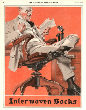 Interwoven Socks Magazine, advert, USA, 1920s