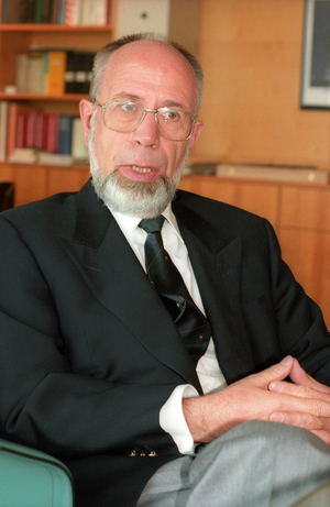 Rudolf Kabel (Germany Director of the German Bundestag) during an interview in Bonn,..., 1996 (photo)
