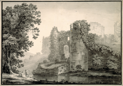 A view of the ruins of Caerphilly Castle