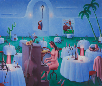 After Fiesta, Remorse Siesta, 1959 (oil on canvas)
