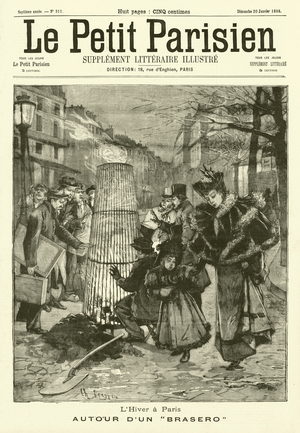 Winter in Paris (engraving)