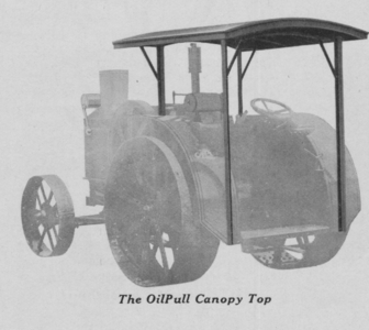 Oil Pull Power Take-Off Canopy Top