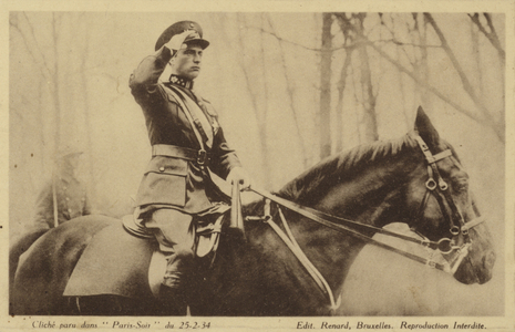Leopold III, King of the Belgians (b/w photo)