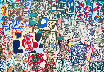 The Passing Days, 1976 (mixed media on canvas)